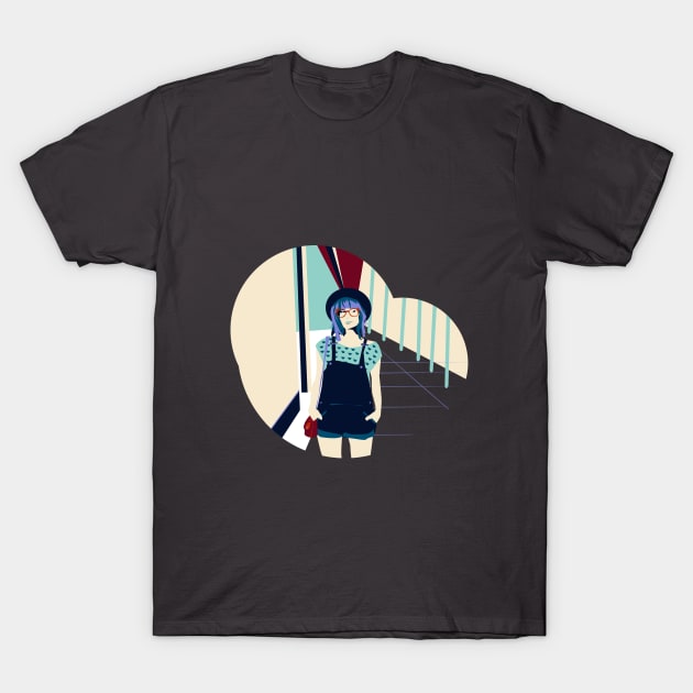 hipster lady T-Shirt by ballano